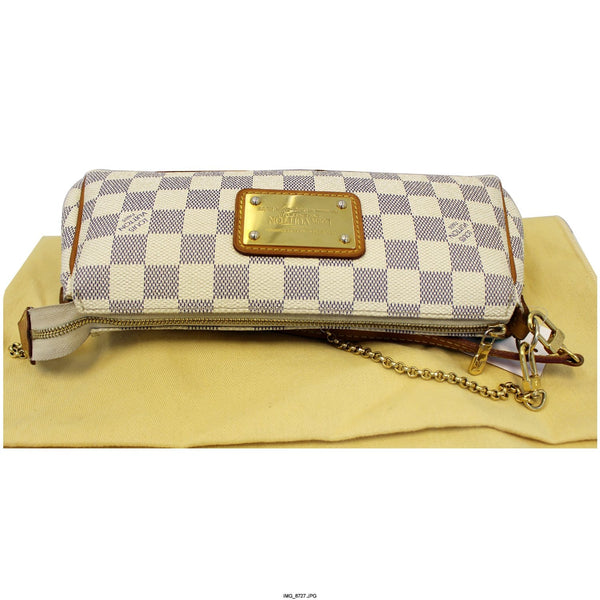 LOUIS VUITTON Eva Clutch Damier Azur Crossbody Bag-US