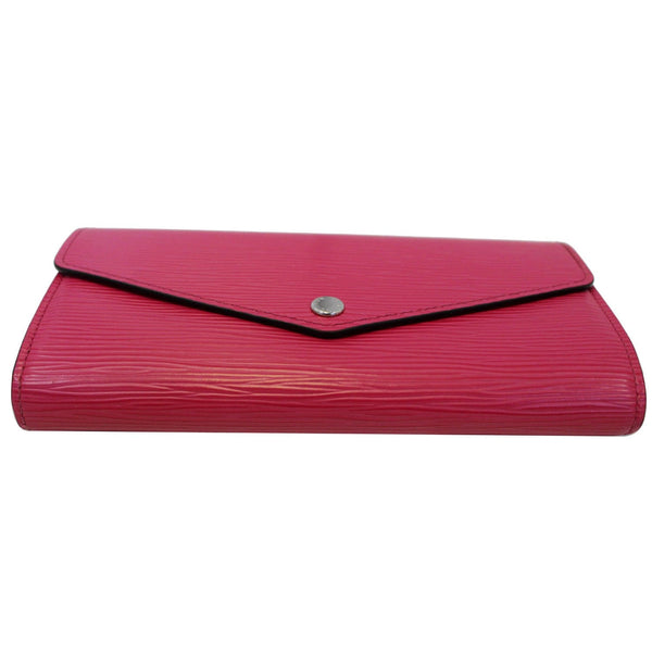 Louis Vuitton Sarah Epi Leather Wallet in Pink - bottom view