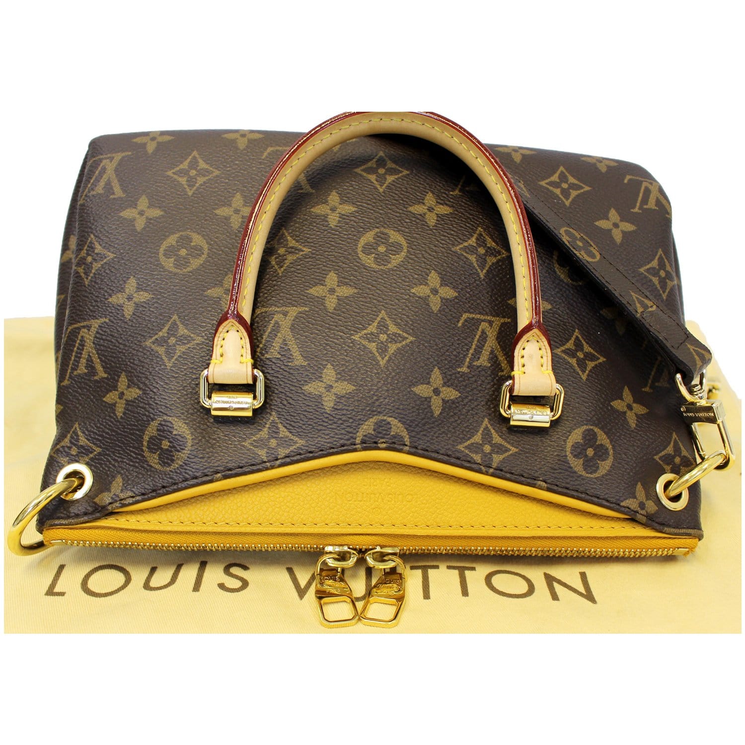 Pallas fabric crossbody bag Louis Vuitton Brown in Cloth - 35348648