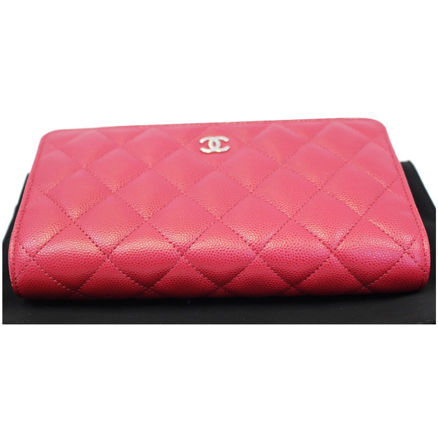 Chanel Chevron Caviar Wallet On Chain - Red Crossbody Bags