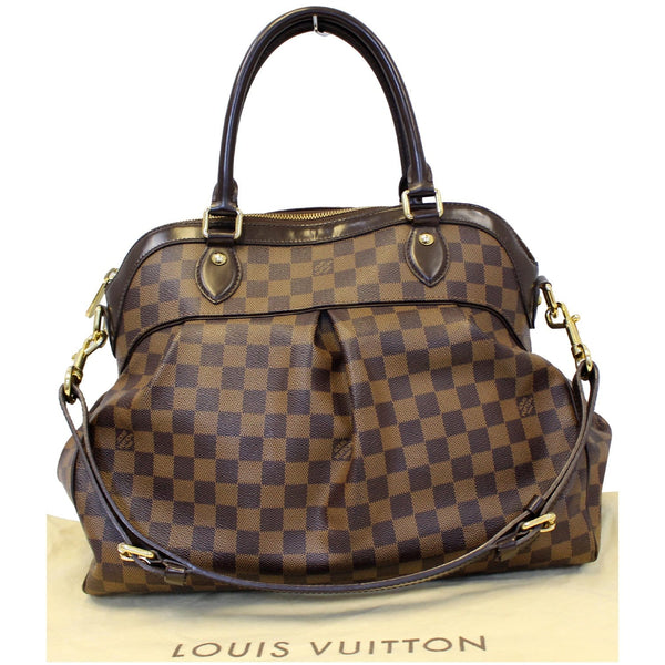 LOUIS VUITTON Trevi GM Damier Ebene 2way Shoulder Handbag Brown-US