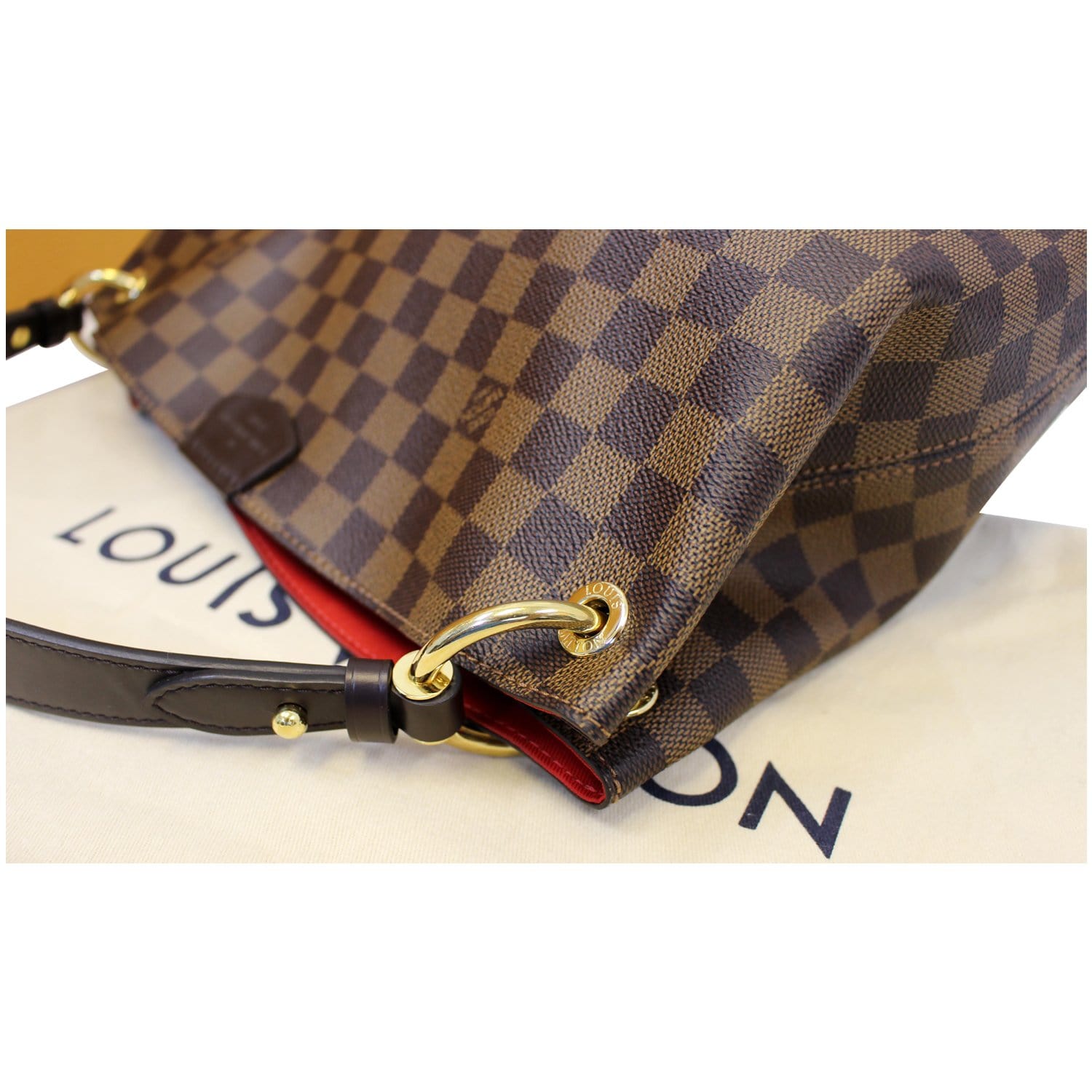 Louis Vuitton LOUIS VUITTON Damier Graceful PM Shoulder Bag Ebene