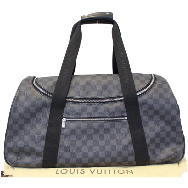 LOUIS VUITTON Neo Eole 55 Damier Graphite Rolling Duffle Bag Black