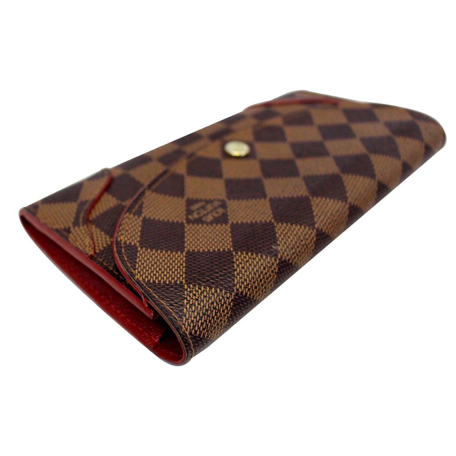 Authentic Louis Vuitton Damier Ebene Red Caissa Wallet – Italy Station