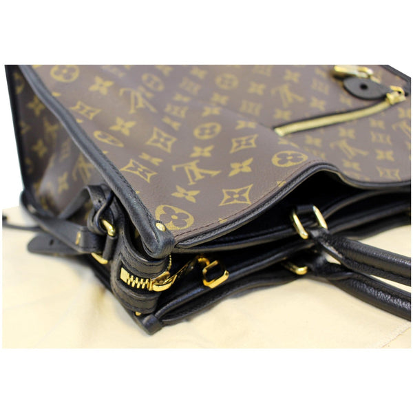 LOUIS VUITTON Popincourt MM Monogram Canvas Shoulder Bag Brown/Noir-US