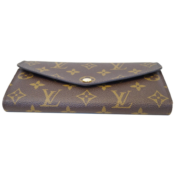 LOUIS VUITTON Sarah Monogram Canvas Wallet Brown