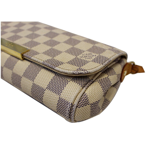 lv Favorite PM Damier Azur Shoulder Bag side view