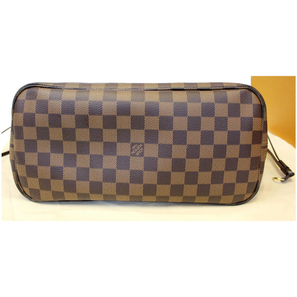 Louis Vuitton Neverfull MM Damier Ebene Tote Bag - bottom view