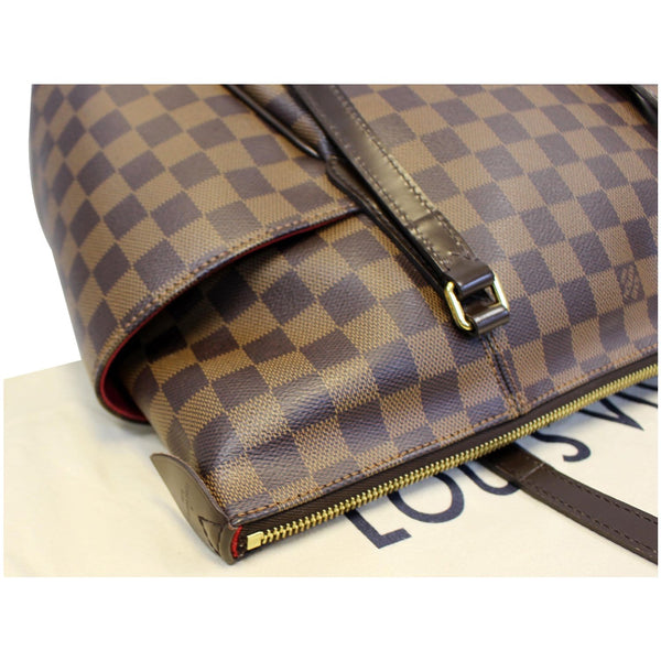 Louis Vuitton Totally MM Damier Ebene Shoulder Bag side view