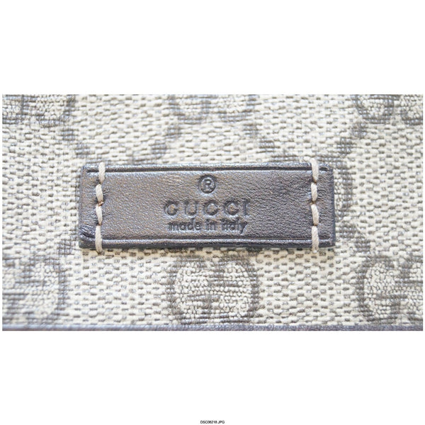 GUCCI Men's Beige/Ebony GG  Plus Coated Canvas Messenger Crossbody Bag-US