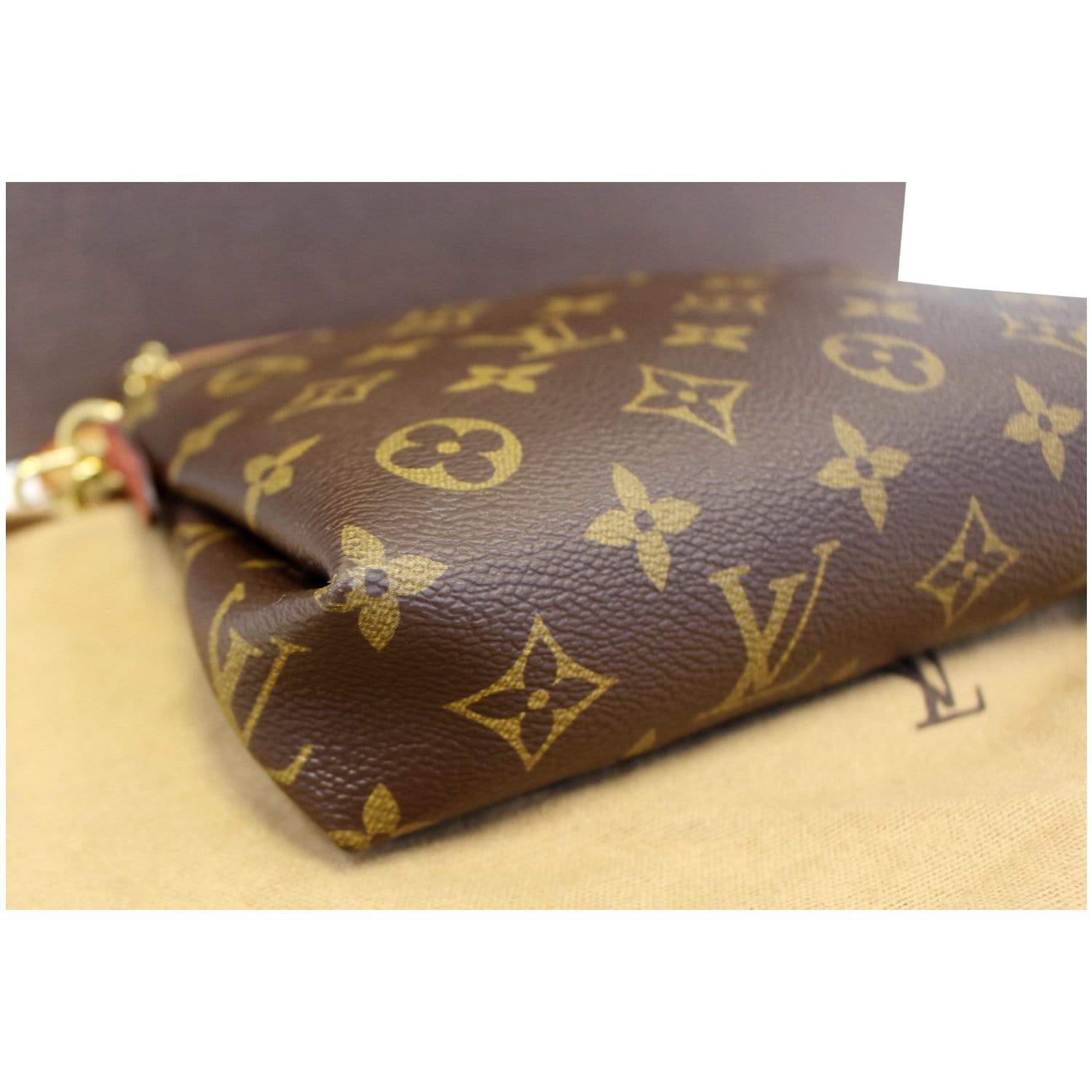 M41203 Louis Vuitton 2014 Pallas Chain Aurore Shoulder Bag-Brown