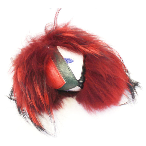 Fendi Fox Fur Monster Bag Bug Charm Red - online 