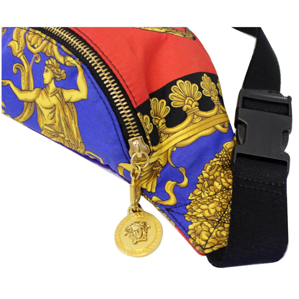 VERSACE Baroque and Leopard-Print Satin Belt Bag Multicolor-US