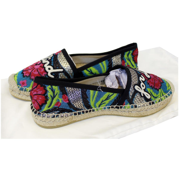Gucci Flat Embroidered Blind For Love Multicolor on sale
