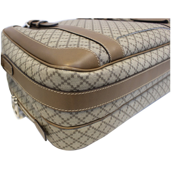 Gucci Travel Bag Diamante Men's Briefcase Beige - left view