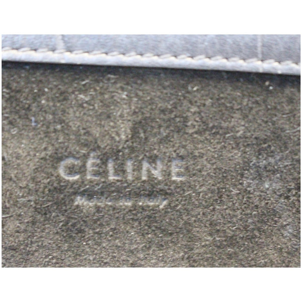 CELINE Medium Phantom Luggage Croc Stamped Embossed Leather Tote Bag-US