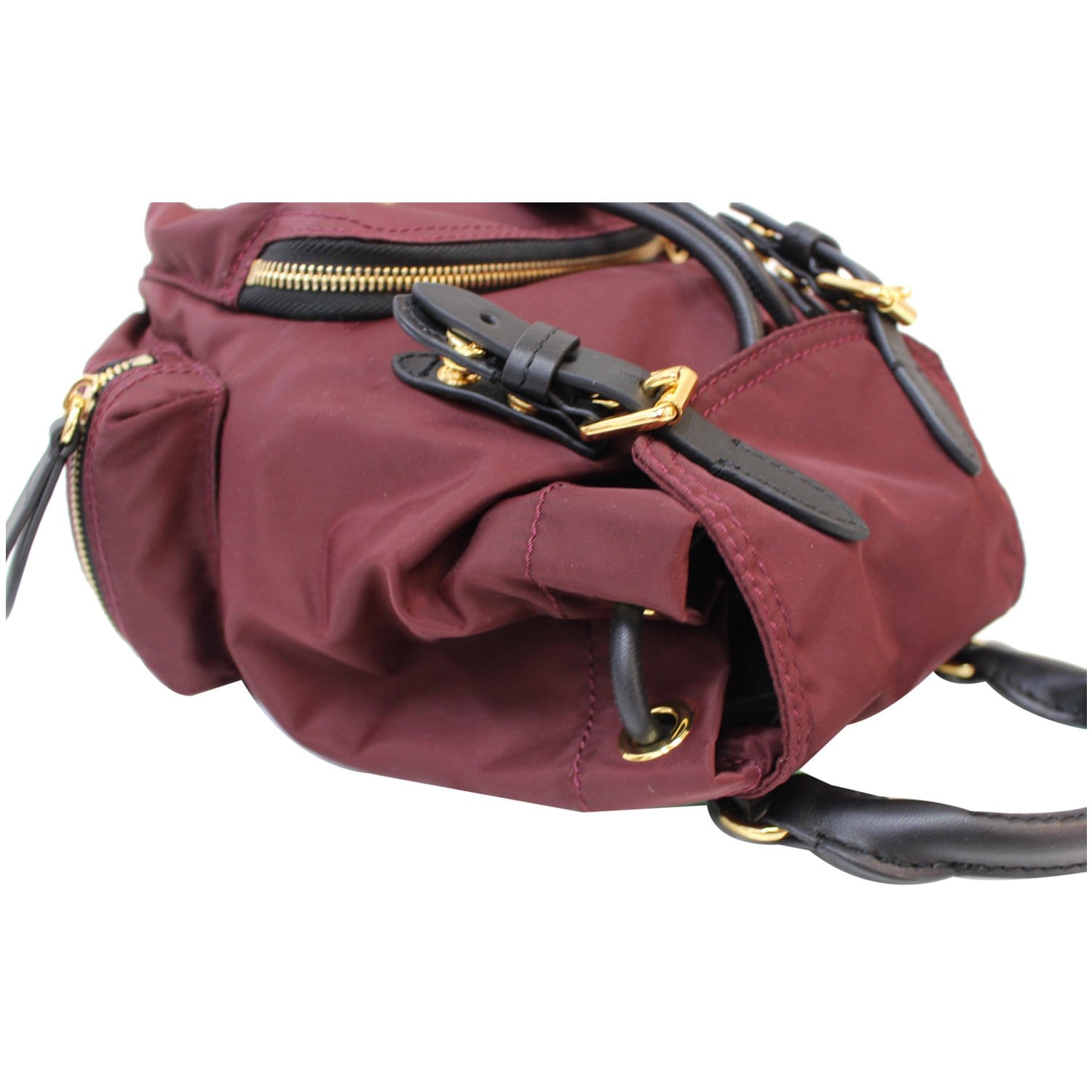burberry cherry mini backpack BURBERRY The Small Rucksack Nylon Backpack Red