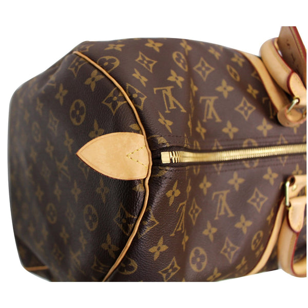 LOUIS VUITTON Keepall 55 Monogram Canvas Bostan Bag Brown