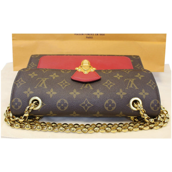 LOUIS VUITTON Victoire Monogram Canvas Shoulder Bag Brown/Cerise-US
