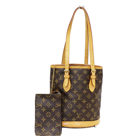 LOUIS VUITTON Bucket PM Monogram Canvas Shoulder Bag