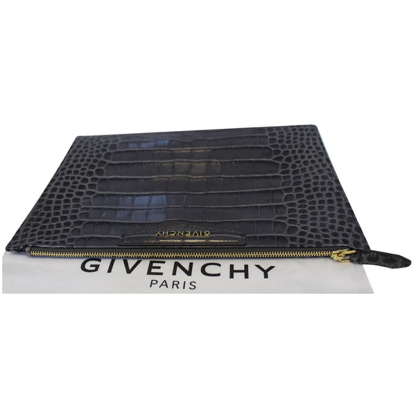 GIVENCHY Medium Antigona Croc Embossed Leather Pouch Grey - 25% OFF