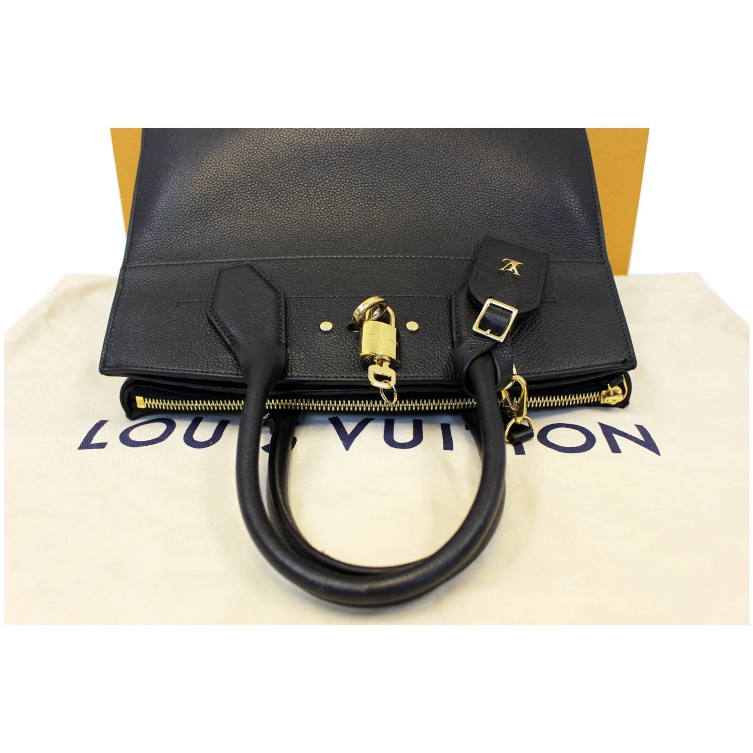 Louis Vuitton Rouge & Black Calfskin City Steamer MM, myGemma, DE