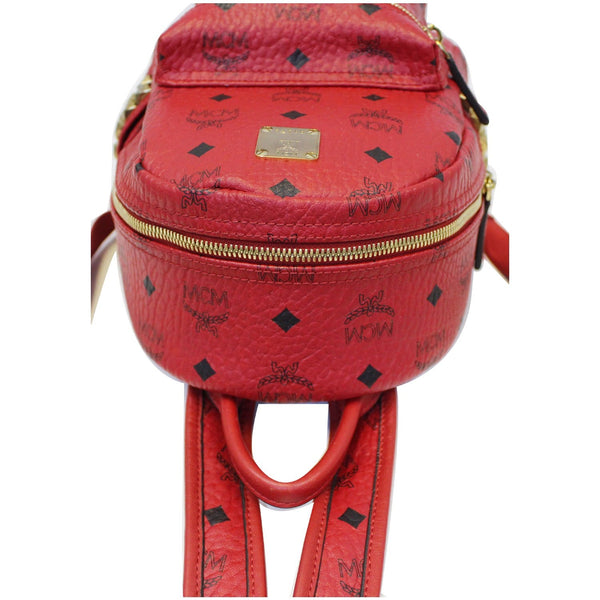 MCM Mini Stark Side Stud Backpack Bag Red for sale