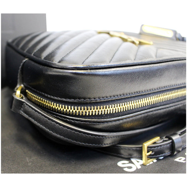 Yves Saint Laurent Camera Leather Crossbody Bag Black