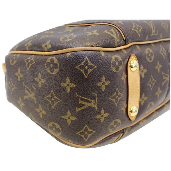 LOUIS VUITTON Galliera PM Monogram Canvas Shoulder Handbag Brown