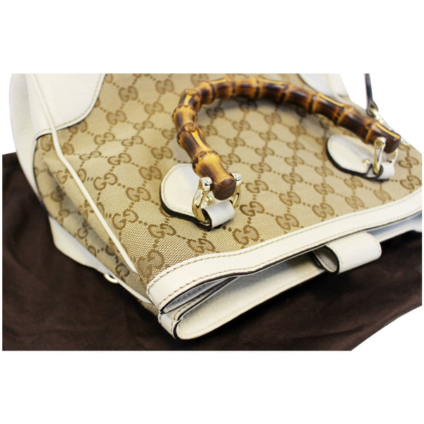 Gucci Shoulder Handbag Bamboo Diana GG Canvas - side view