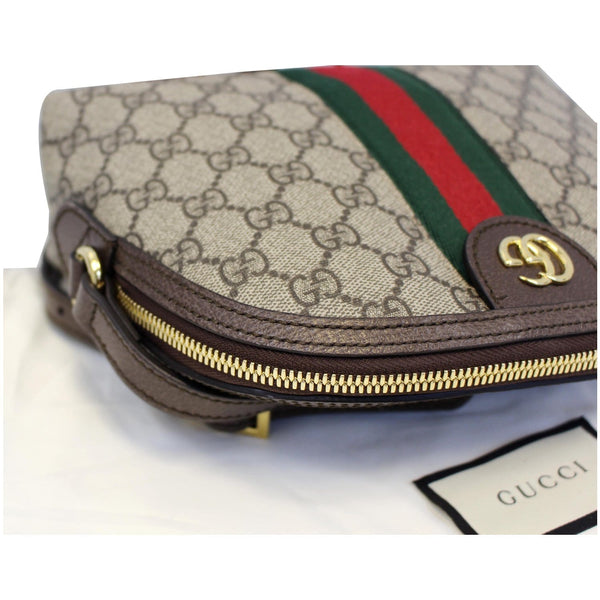 GUCCI Ophidia GG Supreme Canvas Small Shoulder Bag Beige 499621