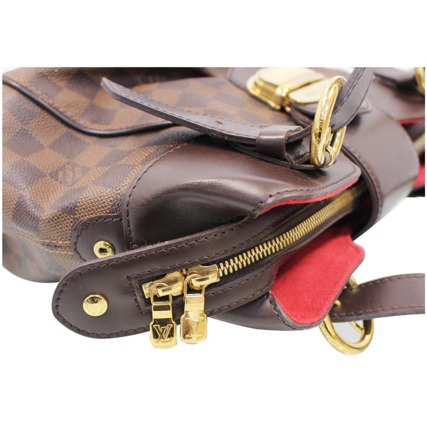 LOUIS VUITTON Sistina PM Damier Ebene Shoulder Bag Brown