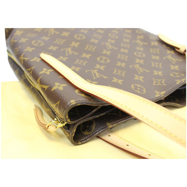 LOUIS VUITTON Voltaire Monogram Canvas Shoulder Bag Brown-US