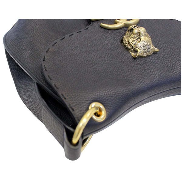 GUCCI GG Marmont Calfskin Leather Shoulder Bag 409154 Black-US