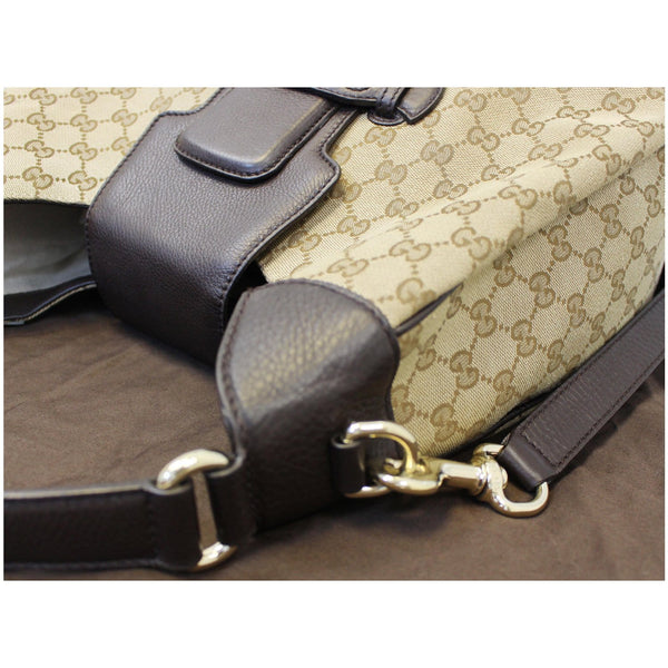 GUCCI Dressage Monogram Web Hobo Bag Dark Brown-US