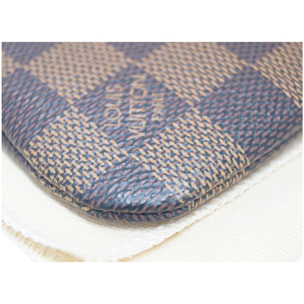 LOUIS VUITTON Key Coin Pouch Damier Ebene Brown-US