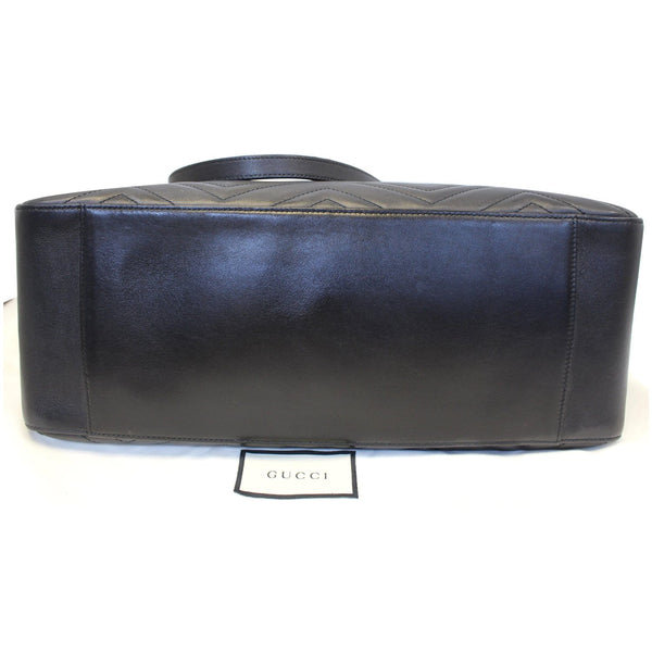 GUCCI GG Marmont Metelasse Medium Quilted Leather Shoulder Bag 453569 Black-US