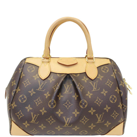 LOUIS VUITTON Segur Monogram Canvas Shoulder Handbag Brown