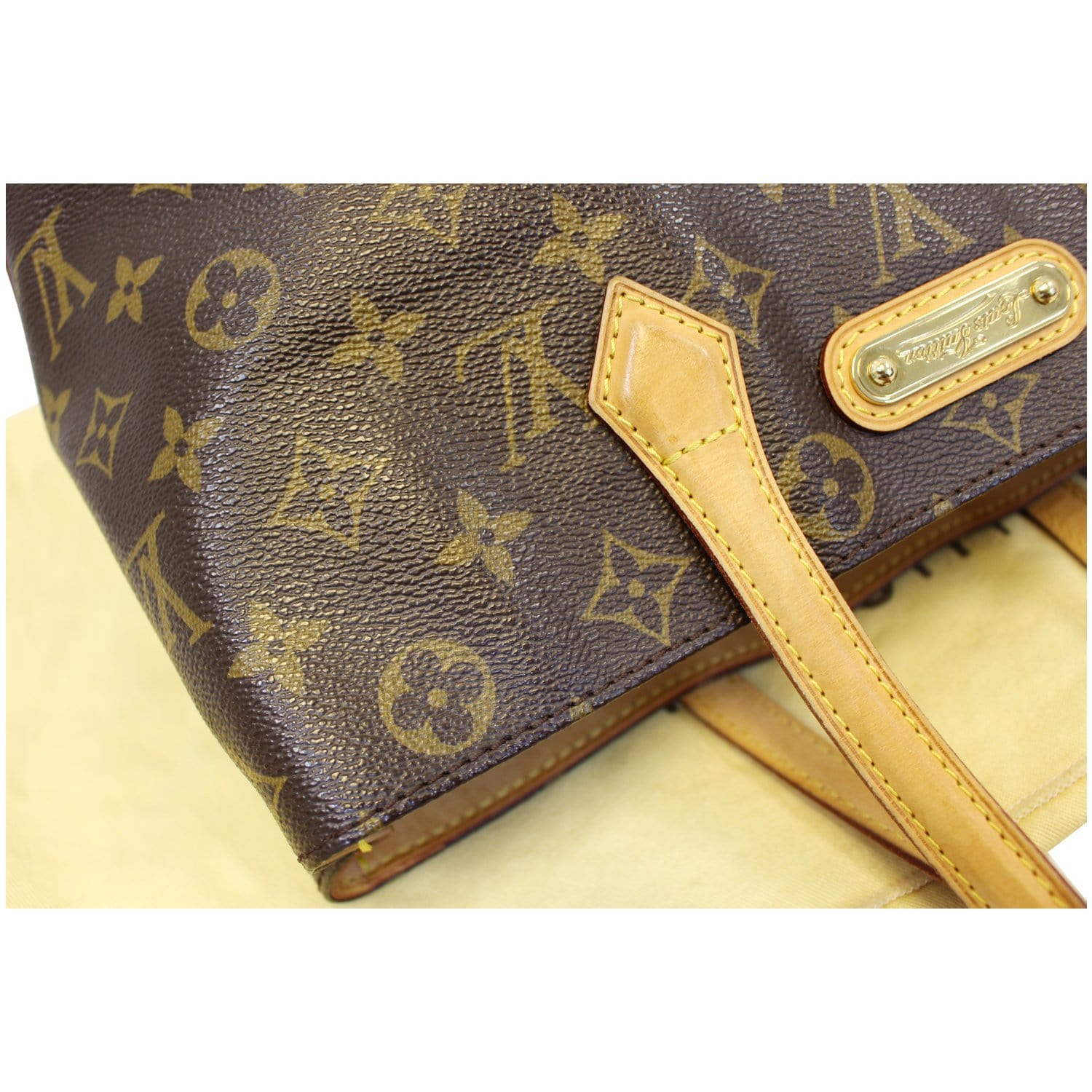 Louis Vuitton Wilshire PM Monogram Canvas Satchel Handbag E5015 