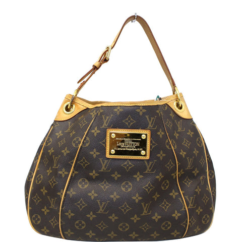 LOUIS VUITTON Galliera PM Monogram Canvas Shoulder Handbag Brown