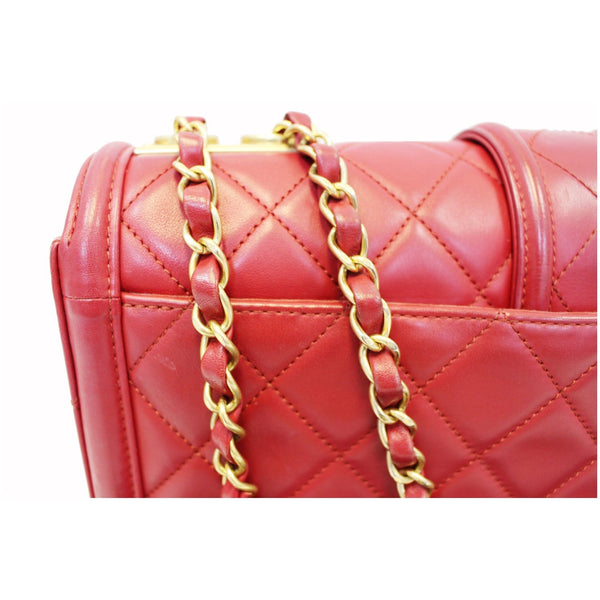 Chanel Flap Large Elegant CC Calfskin Shoulder Bag - gold chain