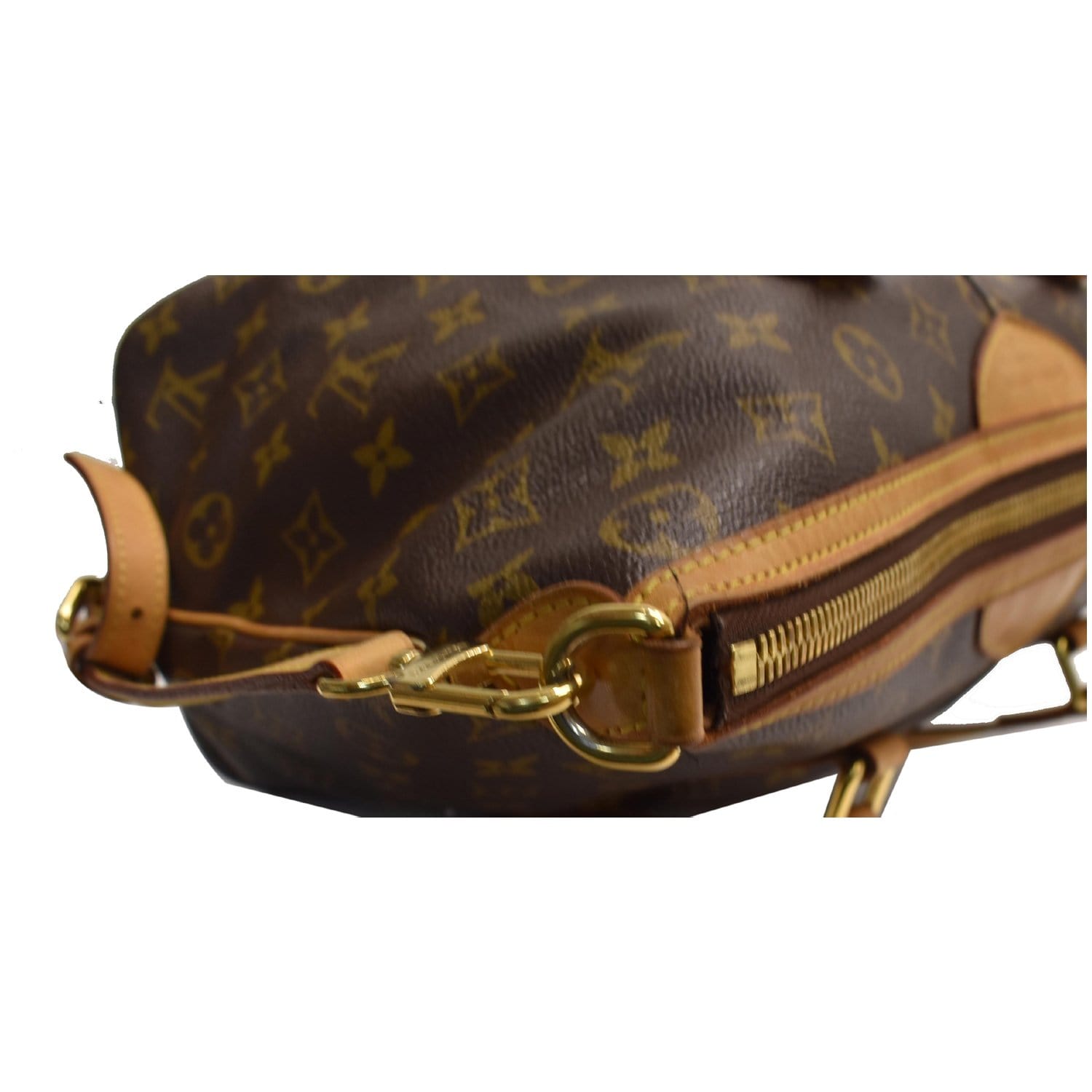 Louis+Vuitton+City+Bag+Shoulder+Bag+PM+Brown+Canvas for sale online