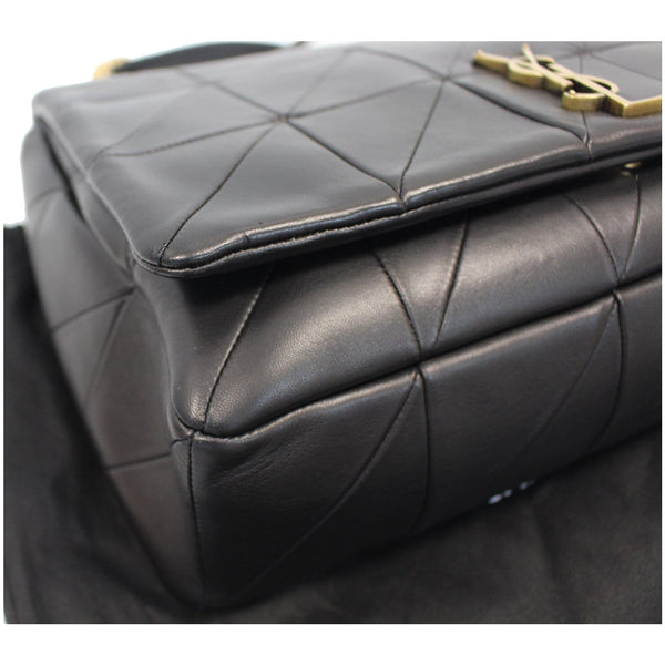 YVES SAINT LAURENT Jamie Giant Lambskin Leather Shoulder Bag Black
