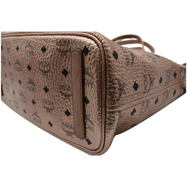 MCM Reversible Liz Medium Shopper Tote Bag - bottom design