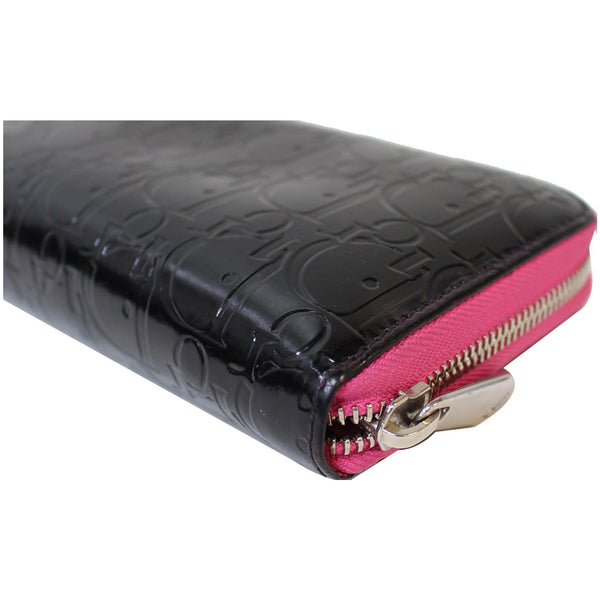 Christian Dior Diorissimo Patent Leather Zip Around Wallet - designer purse | DDH