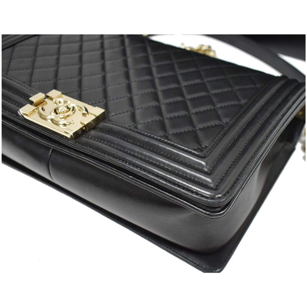 Chanel Medium Boy Flap Lambskin Leather handbag black