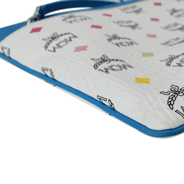 MCM Visetos Medium Canvas Crossbody Pouch Multicolor