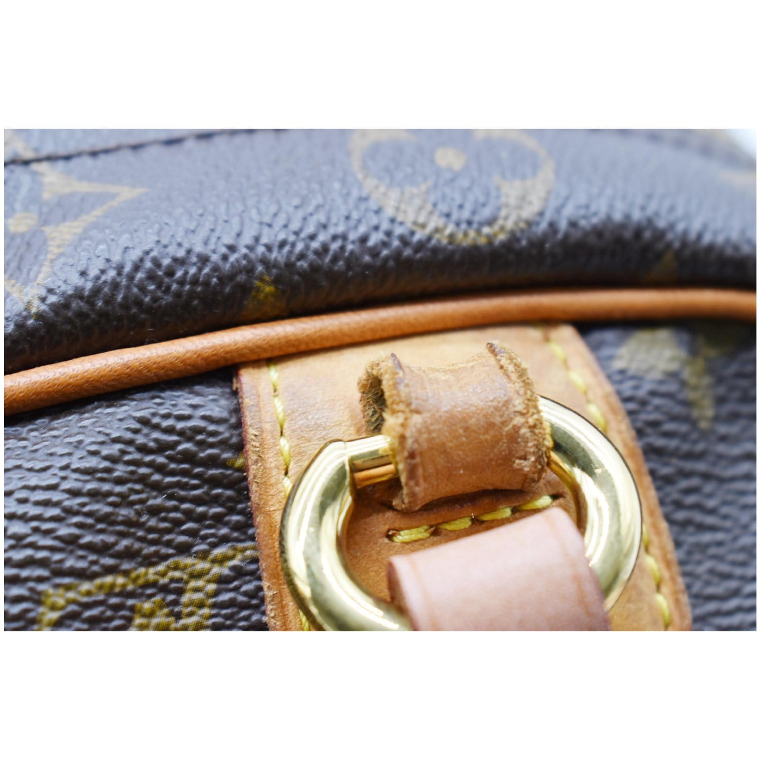 Montorgueil cloth handbag Louis Vuitton Brown in Cloth - 25093579