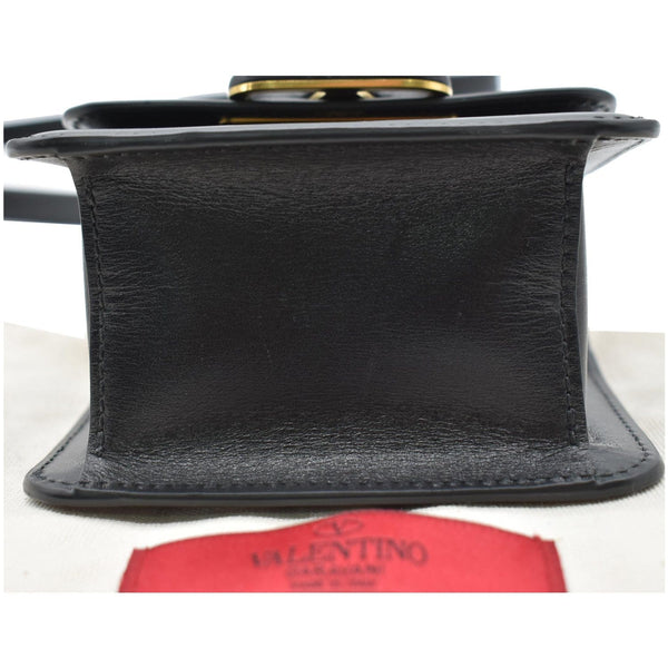 VALENTINO Garavani Vsling Micro Leather Shoulder Bag Black