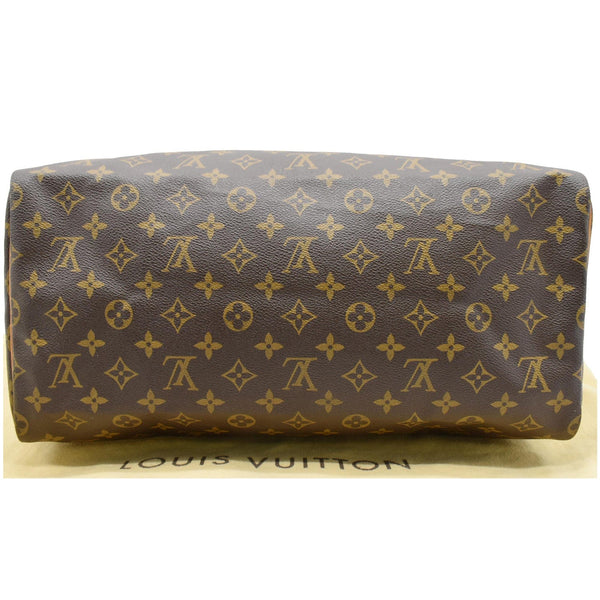 LOUIS VUITTON Speedy 40 Monogram Canvas Satchel Bag Brown